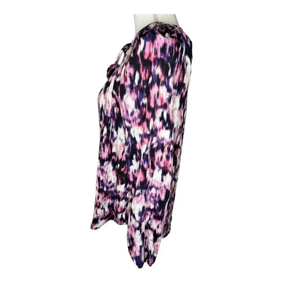 Simply Vera By Vera Wang Women’s Medium Abstract Print‎ Blouse - Picture 2 of 6